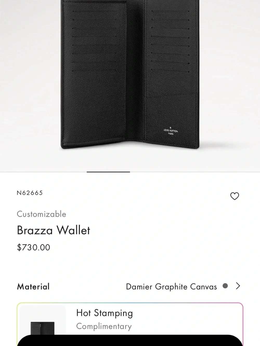 Louis Vuitton Black Damier Graphite Long Wallet